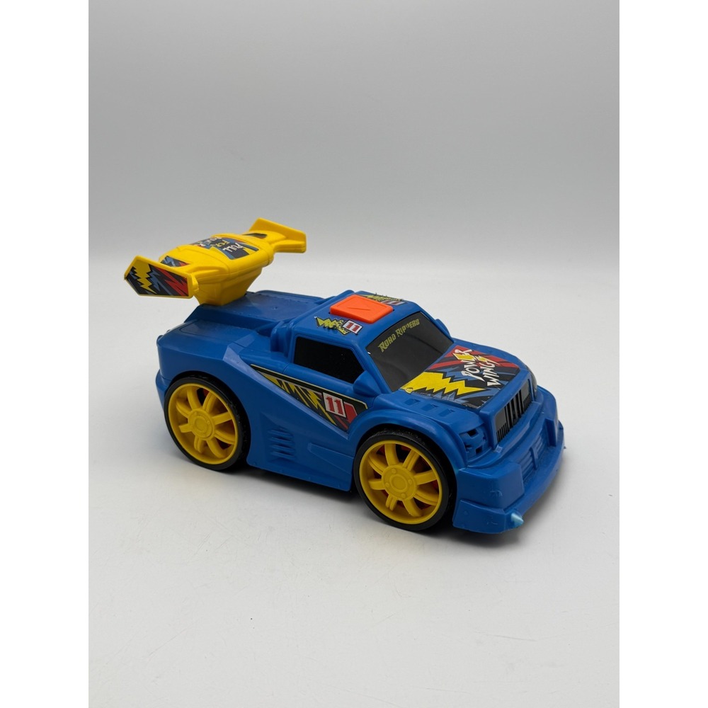 Road Rippers Power Wing Pull For Power Toy Car Blue Yellow Nikko 2024 AS IS